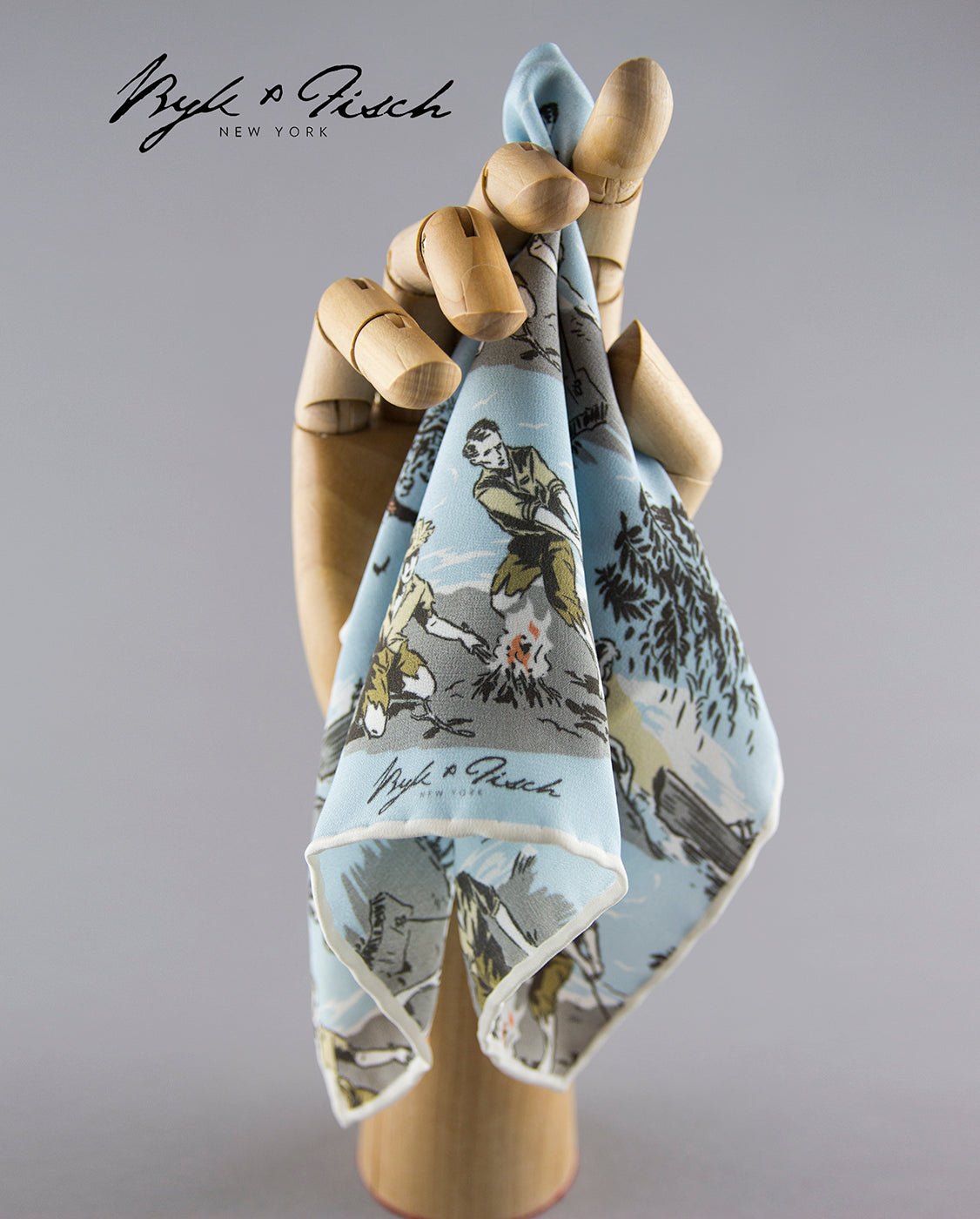 "WILDFIRE" DIGITAL PRINT POCKET SQUARE