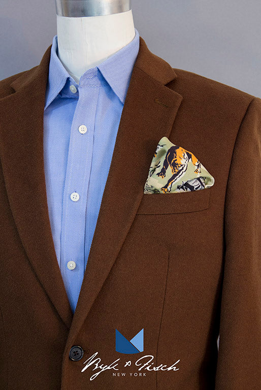 "FINDING FAWCETT" DIGITAL PRINT POCKET SQUARE