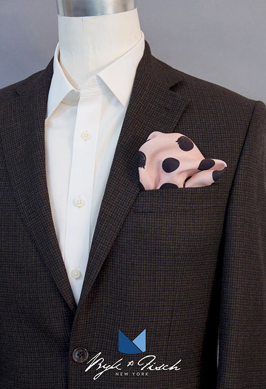 "CAT POLKADOTS" DIGITAL PRINT POCKET SQUARE
