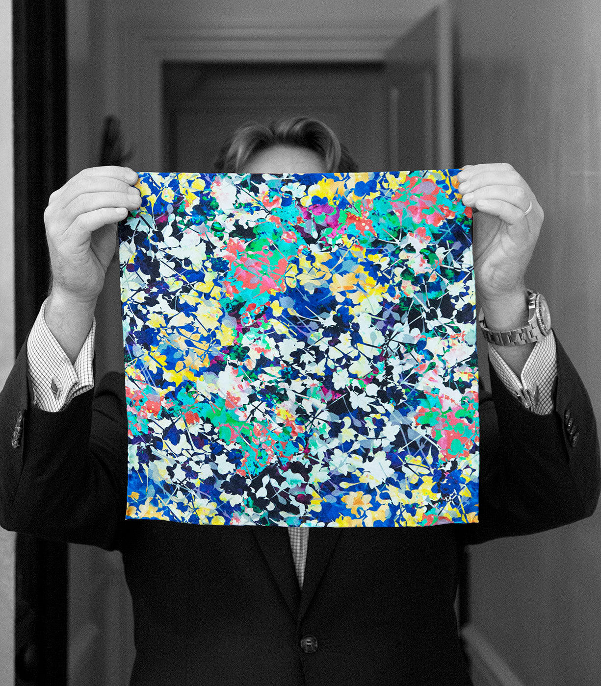 "THE JACKSON" SILK SATIN POCKET SQUARE
