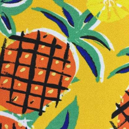 "PINEAPPLE AHOY" DIGITAL PRINT POCKET SQUARE