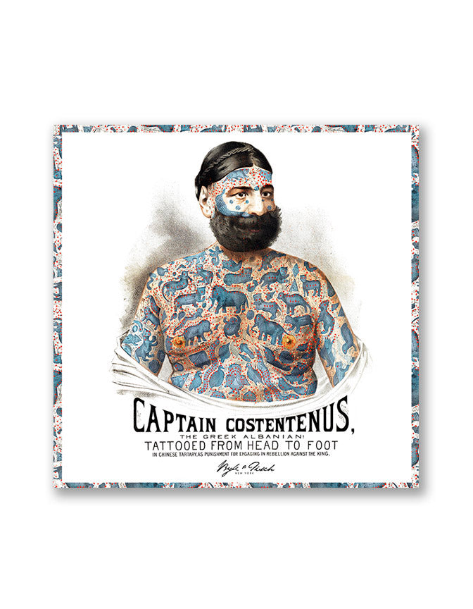 "THE CAPTAIN" DIGITAL PRINT POCKET SQUARE